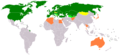 Karte der Teilnehmerstaaten der OSZE