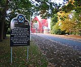 The Church is approached by way of Old Contemptibles Avenue Old Contemptibles Avenue Aldershot.jpg