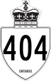 Highway 404 marker