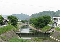 Otsumogawa, ett vattendrag i Taishi