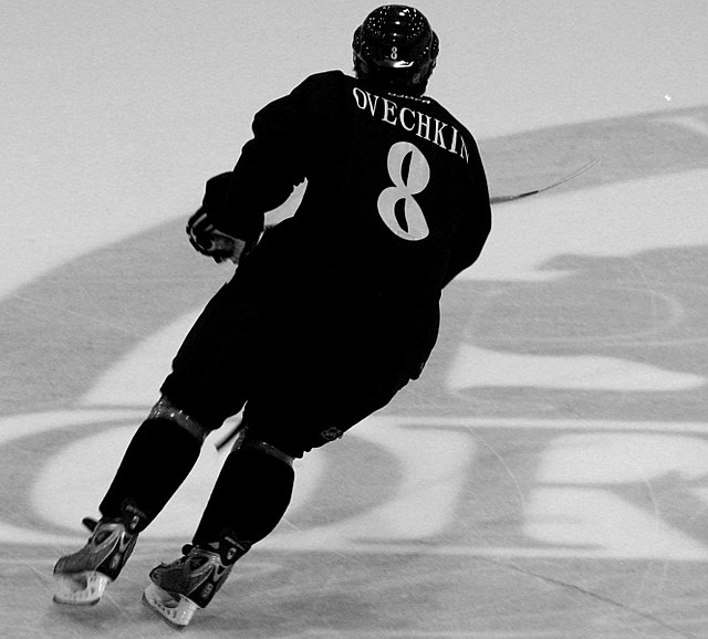 Ovechkin in September 2005 at the Washington Capitals training camp prior to the 2005–06 season.