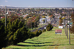 Affaccio sulla città di Dubbo da West Dubbo