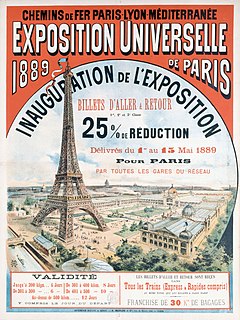 Exposition Universelle (1889) 1889 Worlds Fair in Paris, France
