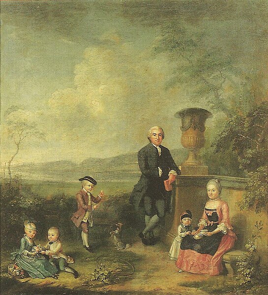 File:Pfarrer Reinhard Graviseth und seine Familie (Johann Ludwig Aberli).jpg