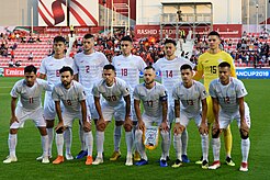 Philippines in their debut tournament at the 2019 AFC Asian Cup. Philippines national football team 20191601.jpg