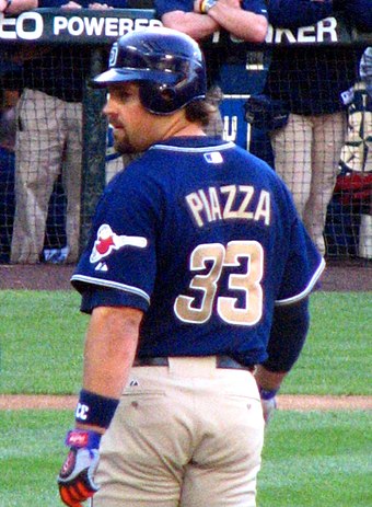 MIKE PIAZZA, for those who don't know him. Dude sported some awesome mustaches!