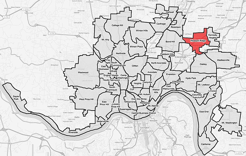 File:Pleasant-Ridge-Cincinnati-map.jpg