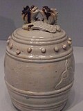Thumbnail for File:Porcelain bell with incised figure of a monk Ming dynasty during the reign of the Wanli emperor China (252835156).jpg