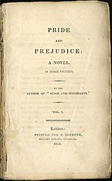 First edition of Pride and Prejudice
