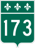 Route 173 marker