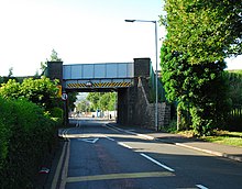 Railway Bridge over Dwr-y-Felin Road next to Dwr-y-Felin Comprehensive School.