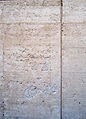 Rammed earth wall surface