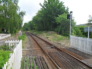 <span class="mw-page-title-main">Achterneed railway station</span> Disused railway station in Highland, Scotland