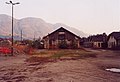 Zustand der Remise im Bahnhof Meran während des Stillstandes der Vinschger Bahn