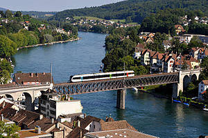 Feuerthalen'deki Ren köprüsü