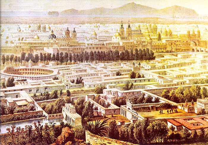 Lima as seem from the Rímac District, painting of 1850 by Batta Molinelli.[26]