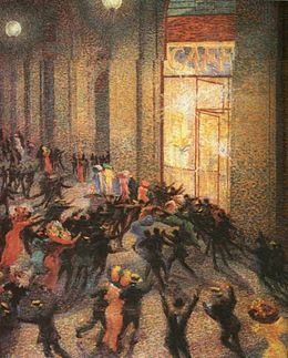 Brawl în galeria boccioni 1910.jpg