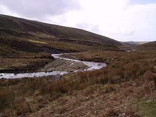 River Calder, Wyre river in Lancashire, tributary of the River Wyre