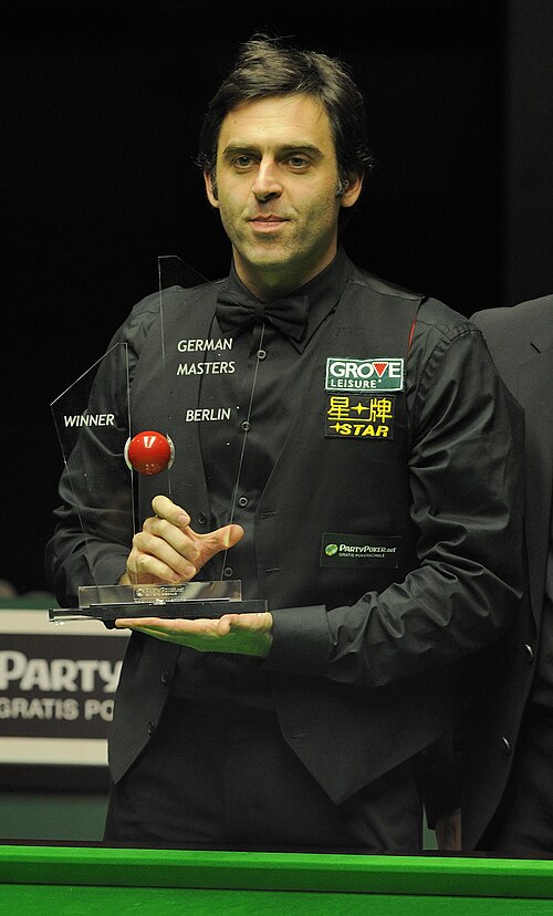 O'Sullivan with the 2012 German Masters trophy