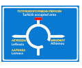Roundabout sign leading to Nicosia, Larnaca, Athienou and the Turkish-occupied areas.