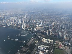 Roxas Boulevard, Malate-Pasay CCP from air