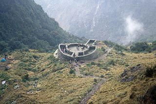 Runkuraqay mountain in Peru