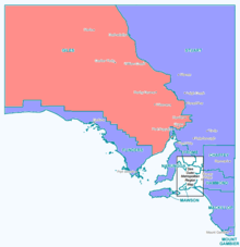 Redistributed outer-rural seats SA-Draft2016-map1.png