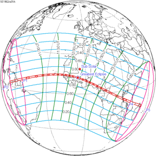 Solar eclipse of July 31, 1962