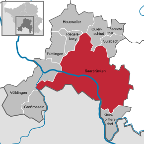 Poziția localității Saarbrücken