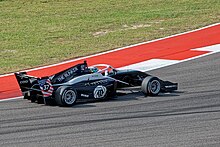 Local driver Sabre Cook finished eleventh, one place outside the points, in Race 1. Sabre Cook Austin W Series 2021.jpg