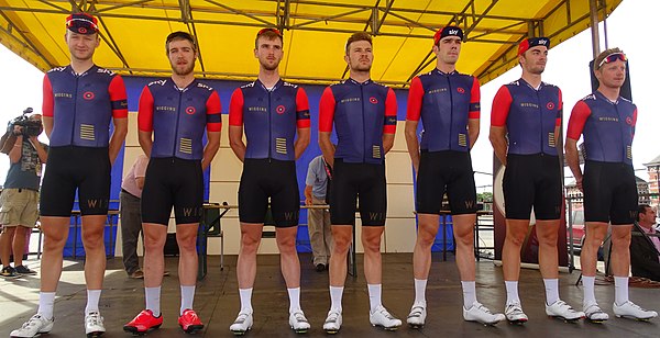 The WIGGINS team at the 2015 Grand Prix Pino Cerami