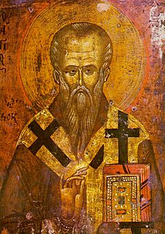 Saint Clement of Ohrid (icon, 13th-14th century).jpg