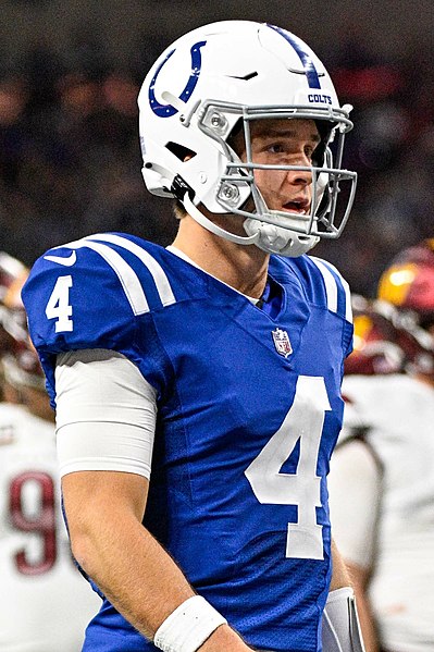 Ehlinger with the Indianapolis Colts in 2022
