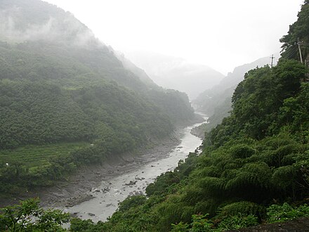 The Sanguang River in northwestern Taiwan