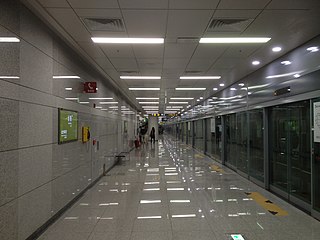 <span class="mw-page-title-main">Sang-dong station</span> Metro station in Bucheon, South Korea