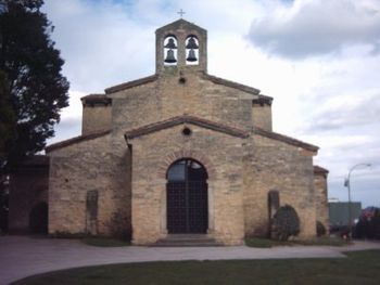 San Julian de los Prados designed by Tioda c.830. The building is now dedicated to the martyred Egyptian saints Julian and Basilissa. Santullano.jpg