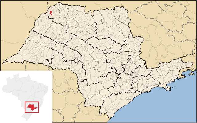 Localização de Três Fronteiras em São Paulo