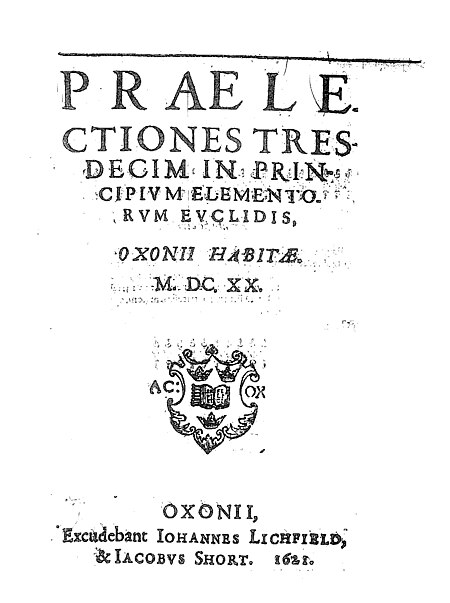 Fail:Savile - Praelectiones tresdecim in principium elementorum Euclidis, Oxonii habitae, 1621 - BEIC 183661.jpg