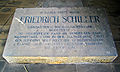 Schillers Grabstein im Kassengewölbe