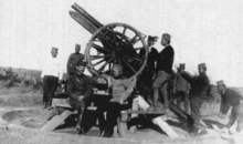 Sebian 75-mm anti-aircraft artillery defending Kragujevac during WWI.webp