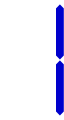 Seven segment display 1 digit (blue).svg