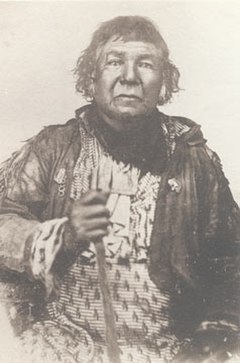 Chief Shabbona of the Potawatomi tribe, taken in 1859