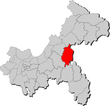 Location of Shizhu County in the municipality Shizhu.svg