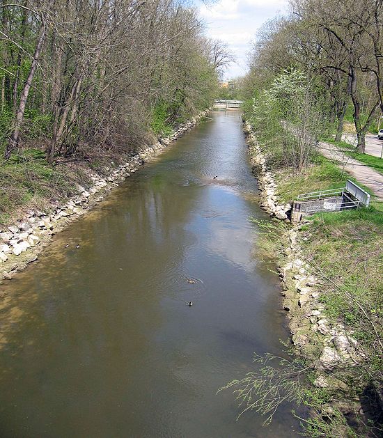 Fabrikkanal in Augsburg