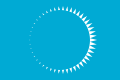 Solar eclipse flag for the Earth