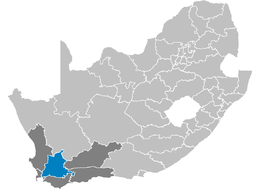 Municipalità distrettuale di Cape Winelands – Localizzazione