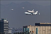 Endeavour arriving in Los Angeles (LAX)