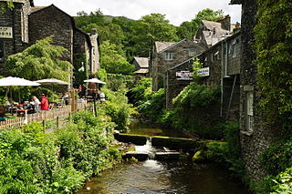 Stock Ghyll Stream in Cumbria, England
