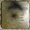 Stolperstein Mansteinstrasse 6 (Henry Friedenheim) in Hamburg-Hoheluft-West.JPG