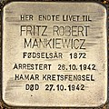 Stolperstein für Fritz Robert Mankiewicz (Hamar).jpg